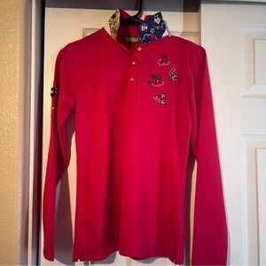 Sesame Street Red Kids Polo with Embroidered Characters
